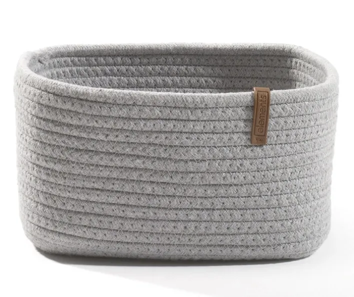 casaNOVA Aufbewahrungskorb 18 cm hellgrau
