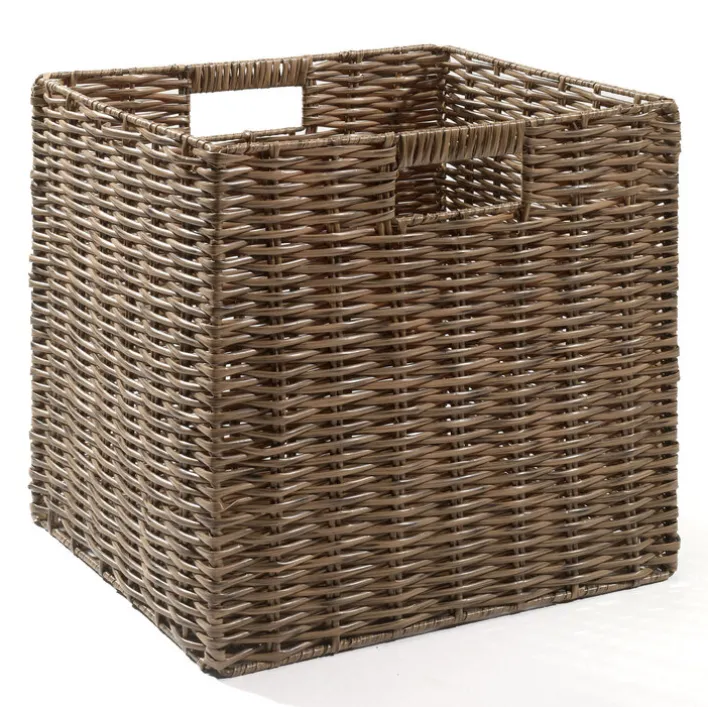 casaNOVA Aufbewahrungskorb faltbar 32 x 28 cm braun