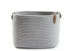 casaNOVA Aufbewahrungskorb 22 cm hellgrau