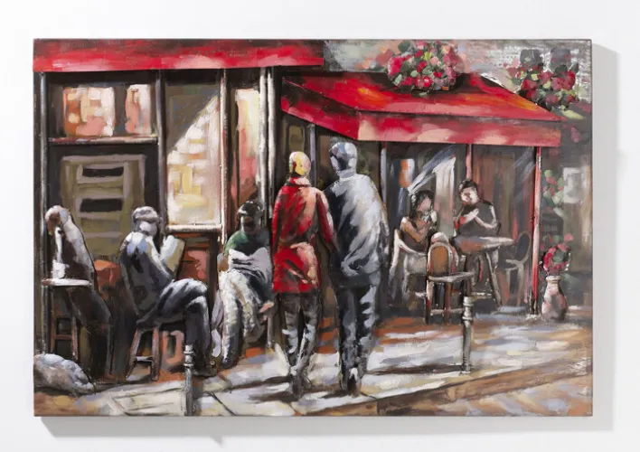 casaNOVA Bild STRASSENSZENE 120 x 80 cm