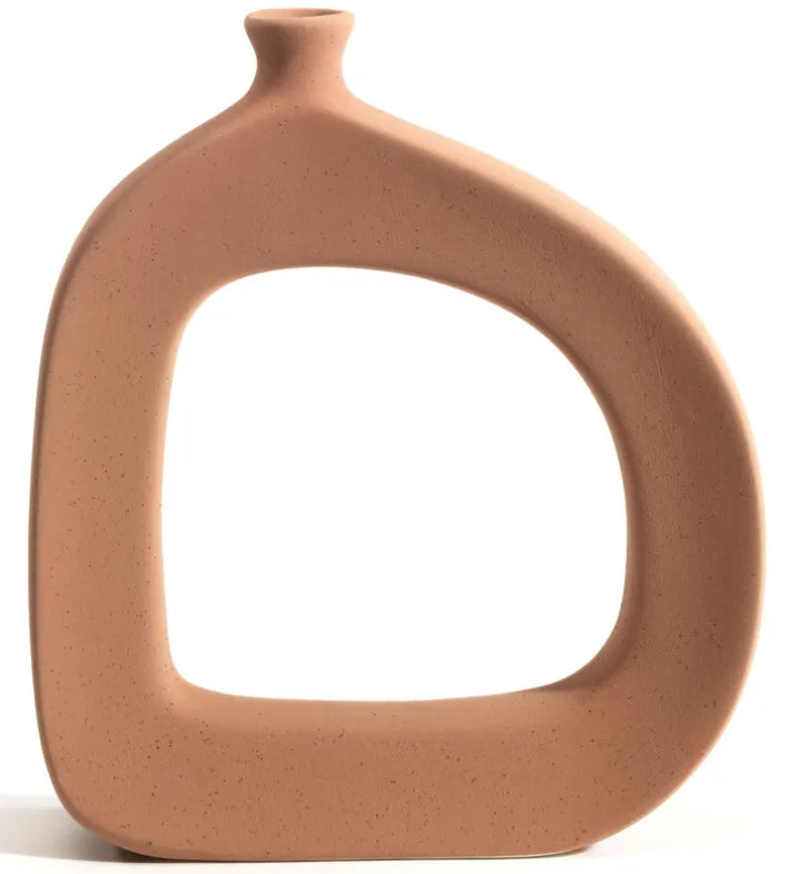 casaNOVA Dekovase 24,5 cm braun