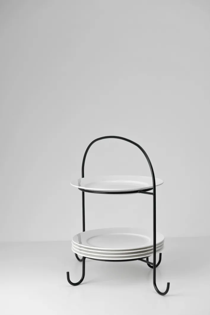 casaNOVA Etagere 34 cm schwarz