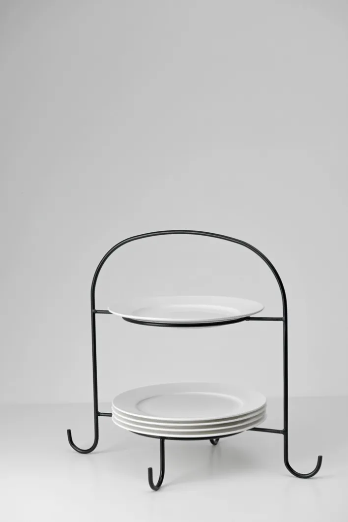 casaNOVA Etagere 34 cm schwarz