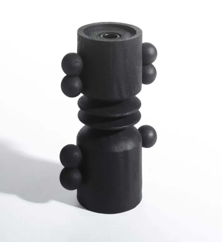 casaNOVA Kerzenhalter 25 cm Schwarz