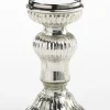 casaNOVA Kerzenständer mittel 21 cm silberfarbig