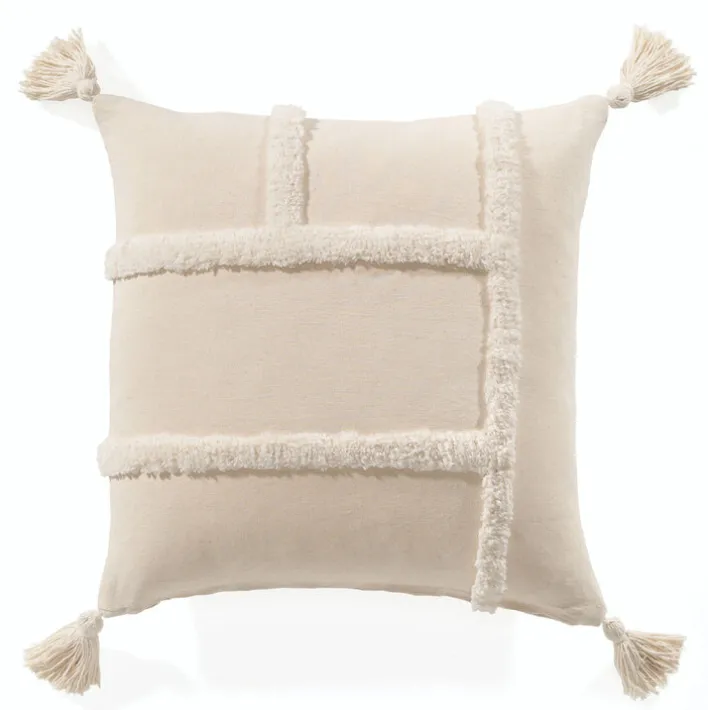 casaNOVA Kissenhülle BOHO 45 x 45 cm beige/natur