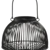 casaNOVA Laterne 18,75 cm schwarz