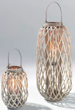 casaNOVA Laterne INDIA 75 cm Weide