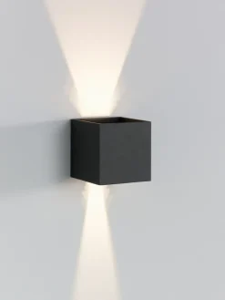 casaNOVA LED Außenwandleuchte CUBI Alu anthrazit