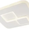casaNOVA LED Deckenlampe QUAD 45 x 45 cm weiß