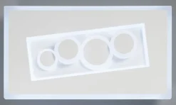 casaNOVA LED Wandleuchte MIO 38 x 21 cm weiß