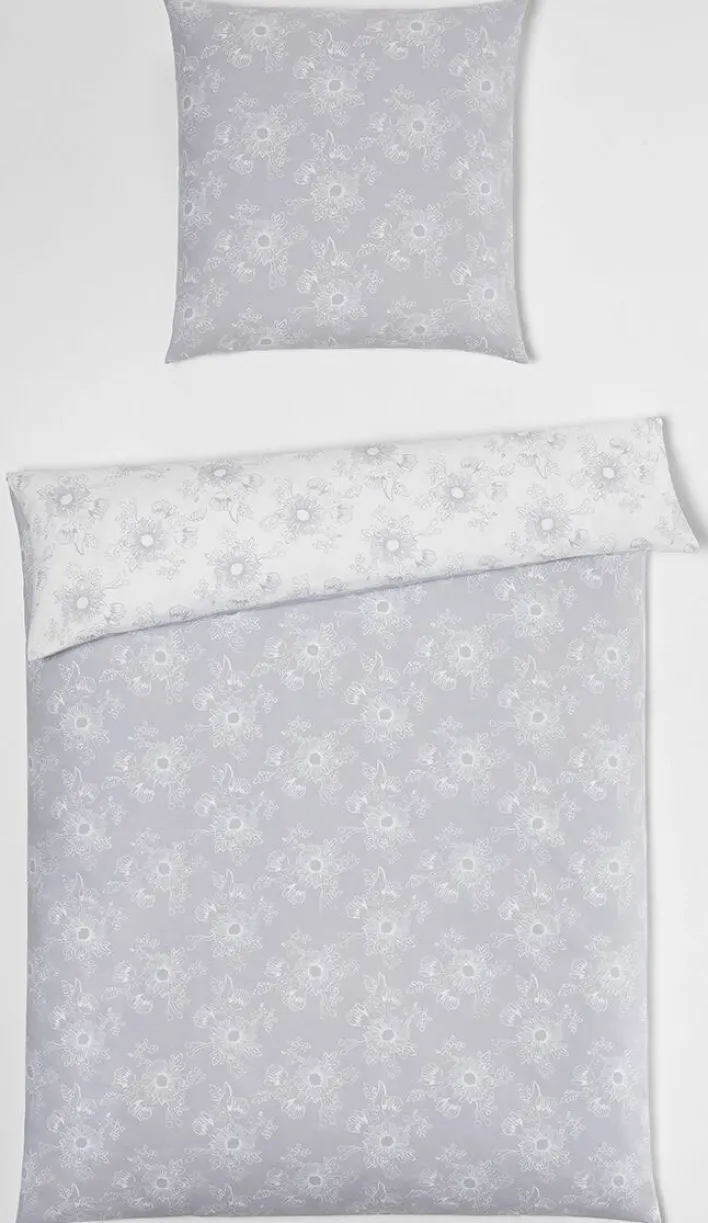 casaNOVA Renforcé-Bettwäsche KIM 135 x 200 cm grau