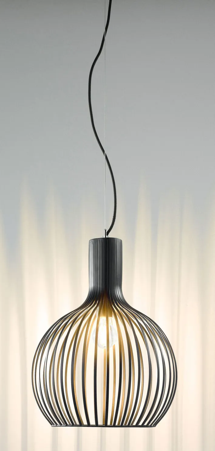 casaNOVA Retrofit Pendelleuchte COLLIN II 35 cm schwarz