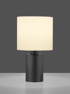 casaNOVA Retrofit Tischlampe MAYA 36 cm schwarz