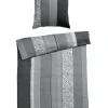 casaNOVA Satin-Bettwäsche JOHANNA 135 x 200 cm grau