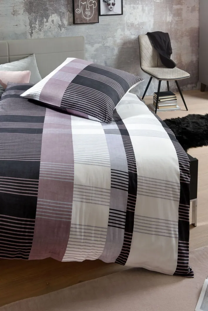 casaNOVA Satin-Bettwäsche SOFIA 135 x 200 cm mehrfarbig