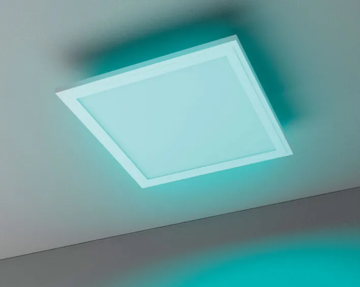 casaNOVA Smart Home CCT LED Deckenlampe COLORES 30 x 30 cm weiß