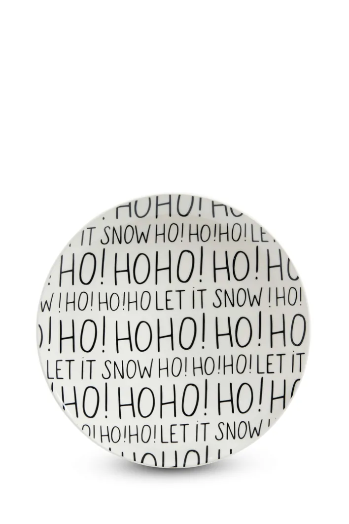 casaNOVA Teller BLACK FORREST Porzellan Ø 26,5 cm Weiß/Schwarz