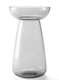 casaNOVA Vase 25 cm grau