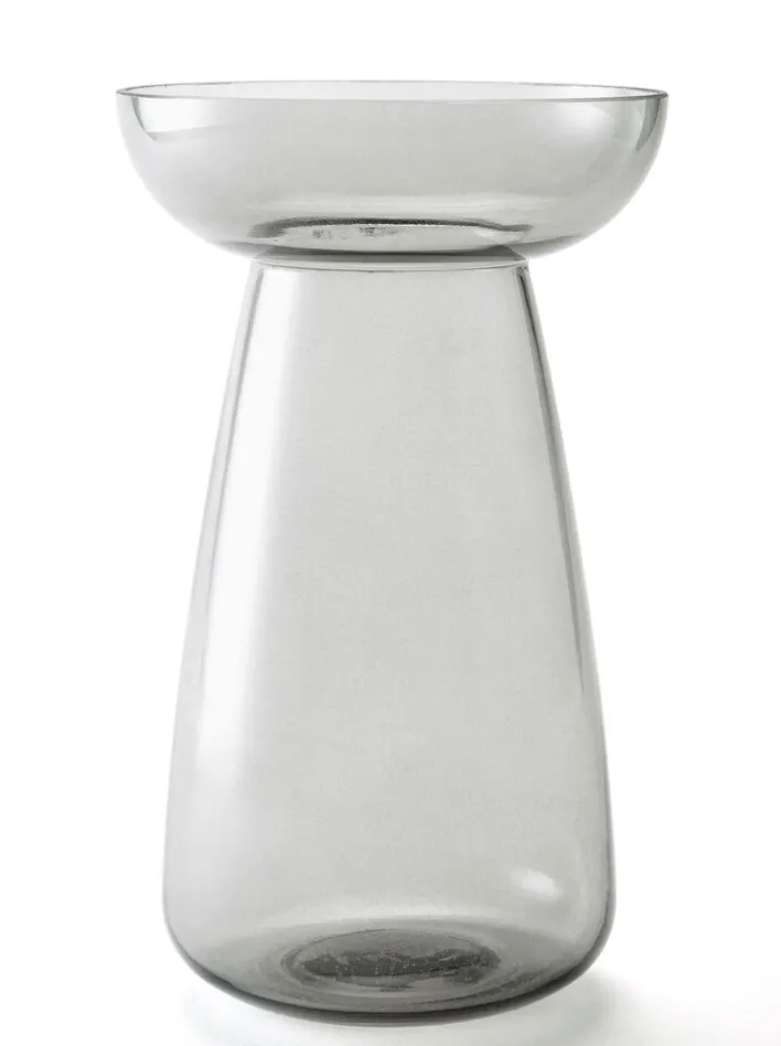 casaNOVA Vase 25 cm grau