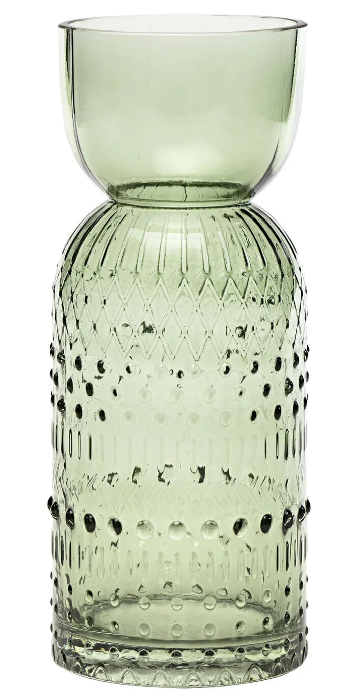 casaNOVA Vase 25 cm grün