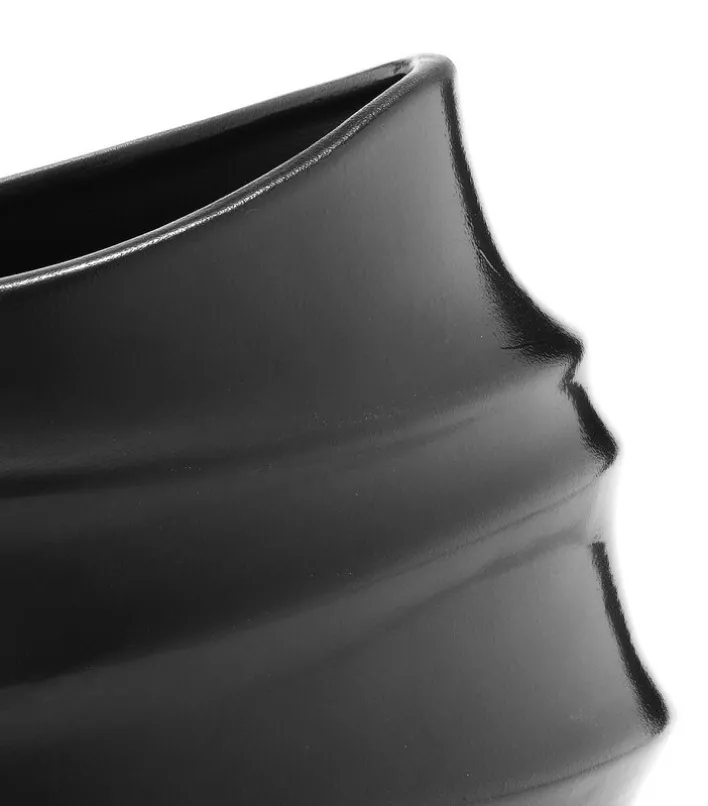 casaNOVA Vase 26 cm schwarz matt