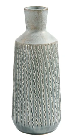casaNOVA Vase WEIHNACHTSZAUBER 36 cm hellblau