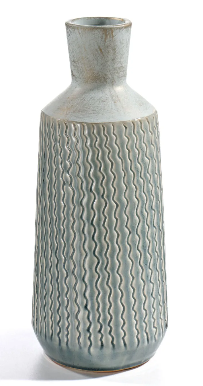 casaNOVA Vase WEIHNACHTSZAUBER 36 cm hellblau