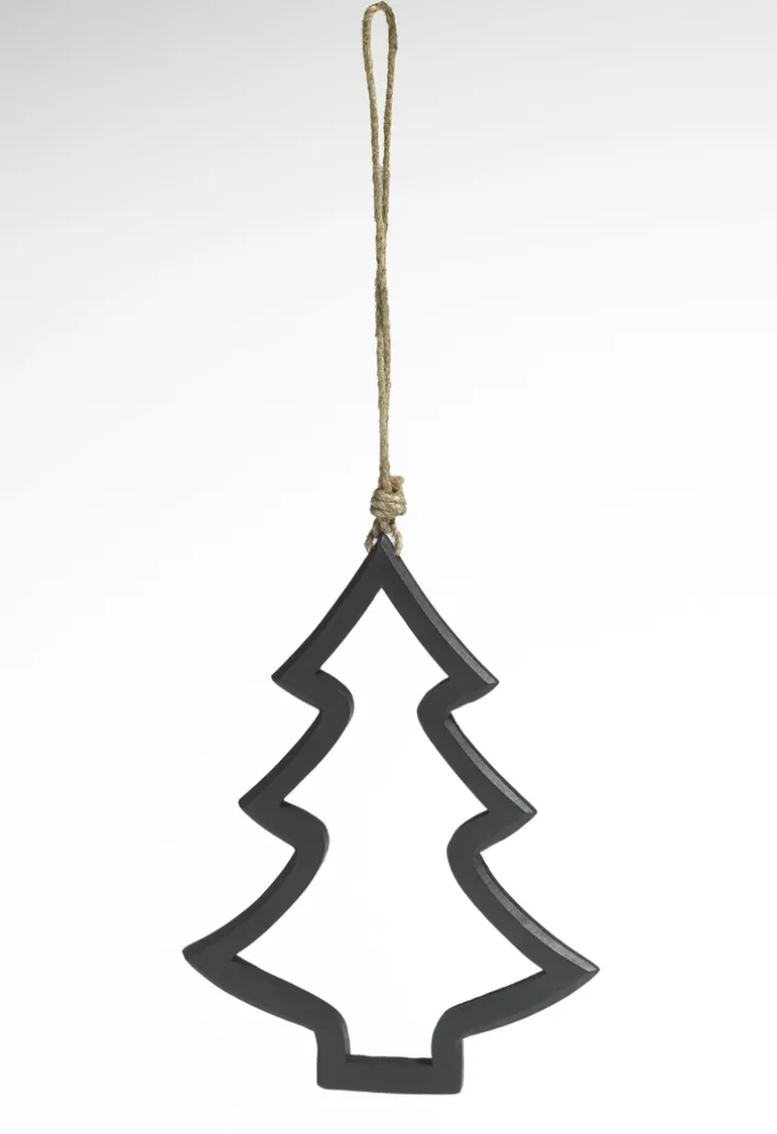 casanova Weihnachten Deko Anhänger Tannenbaum 25 cm schwarz