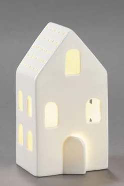 casaNOVA Weihnachten LED Lichtobjekt Haus 18 cm