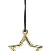 casaNOVA Weihnachtsbaumschmuck Stern 10 cm goldfarbig