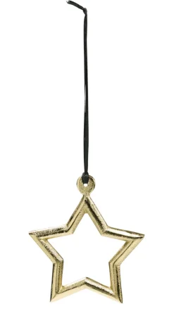 casaNOVA Weihnachtsbaumschmuck Stern 10 cm goldfarbig