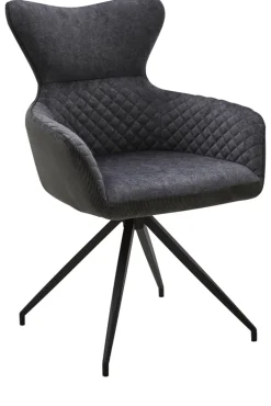 CASAVANTI Armlehnstuhl COMO grau/schwarz