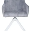 CASAVANTI Armlehnstuhl GENT hellgrau/weiß