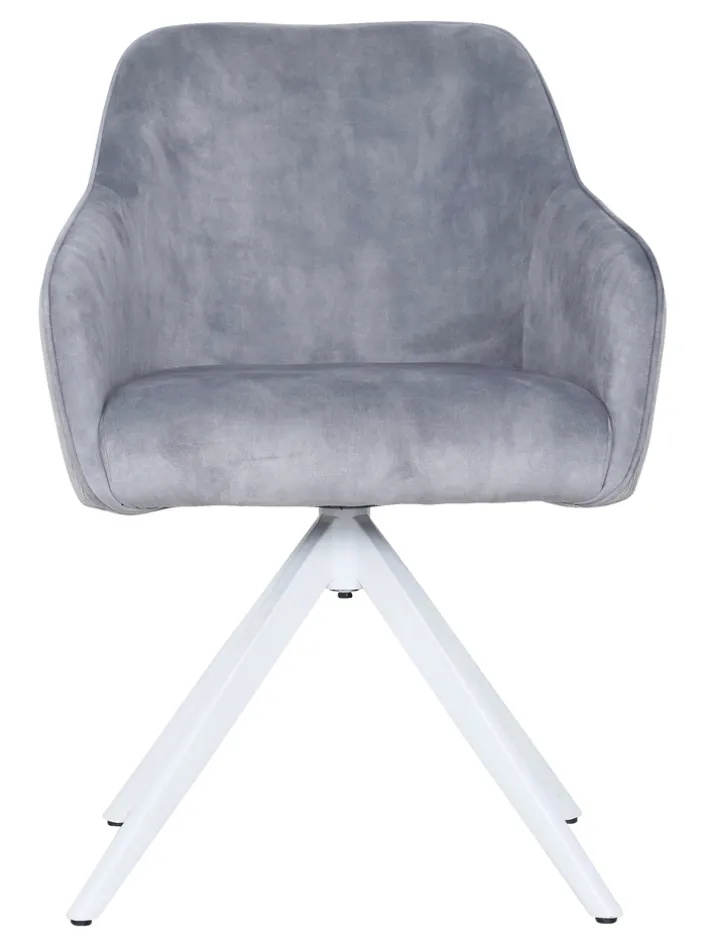 CASAVANTI Armlehnstuhl GENT hellgrau/weiß