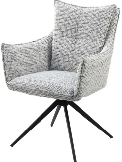 CASAVANTI Armlehnstuhl MARLENE grau/schwarz