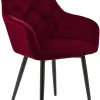 CASAVANTI Armlehnstuhl Samt rot
