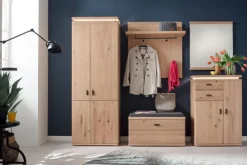 CASAVANTI Bank MADRID 90 x 47 cm Balkeneiche Bianco massiv