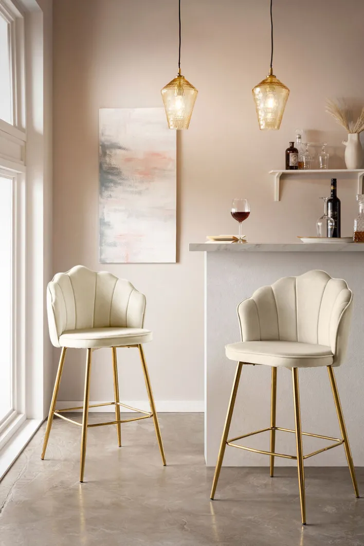 CASAVANTI Barhocker 2er Set beige