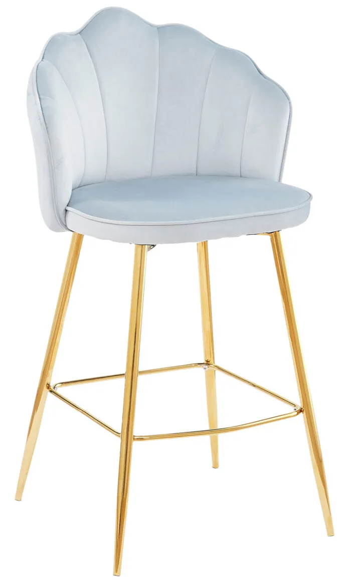 CASAVANTI Barhocker 2er Set hellgrau