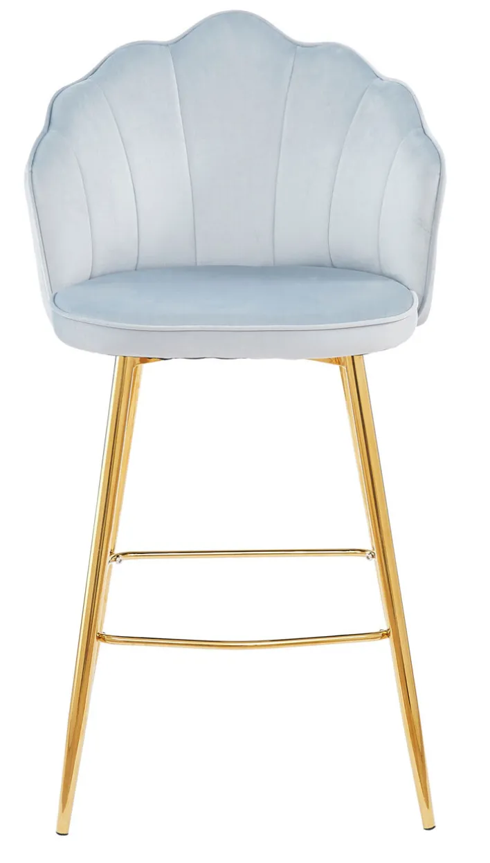 CASAVANTI Barhocker 2er Set hellgrau