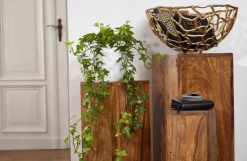 CASAVANTI Beistelltisch 3er-Set Sheesham braun