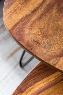 CASAVANTI Beistelltisch 2er-Set schwarz/braun