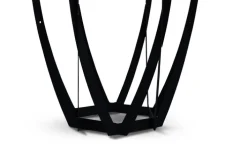 CASAVANTI Beistelltisch MAYA 1 50 x 50 x 50 cm grau/schwarz