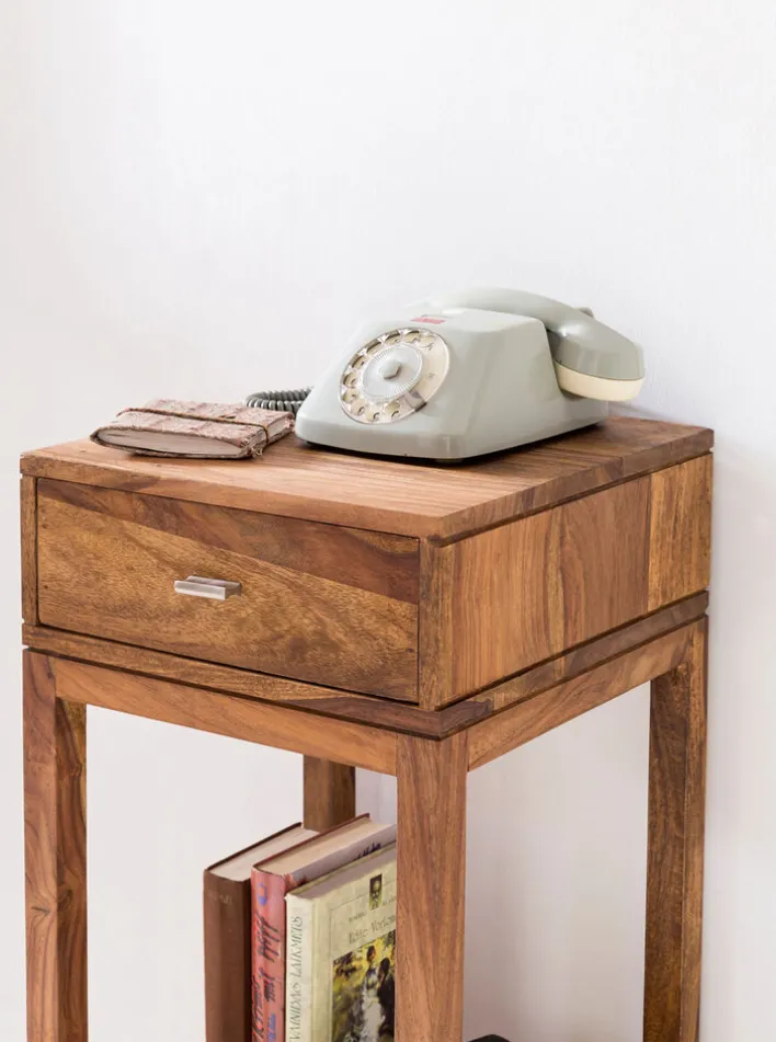 CASAVANTI Beistelltisch MUMBAI 35 x 35 cm braun