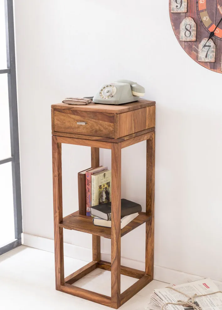 CASAVANTI Beistelltisch MUMBAI 35 x 35 cm braun