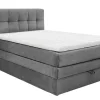CASAVANTI Boxspringbett AMY 140 x 200 cm grau