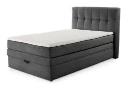 CASAVANTI Boxspringbett AMY 120 x 200 cm Cord grau