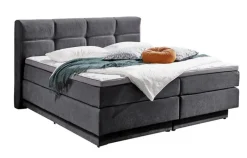 CASAVANTI Boxspringbett PORTAGE 180 x 200 cm grau