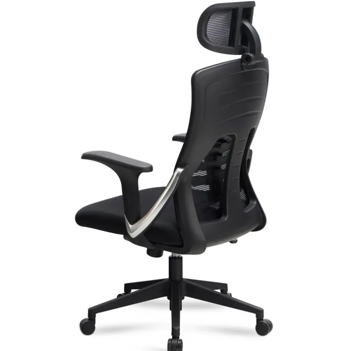 CASAVANTI Bürostuhl 65x123x65 cm Stoff schwarz